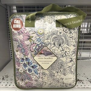 Vera Bradley Floral Paisley Comforter Set - Pink, Blue, Green, Cream